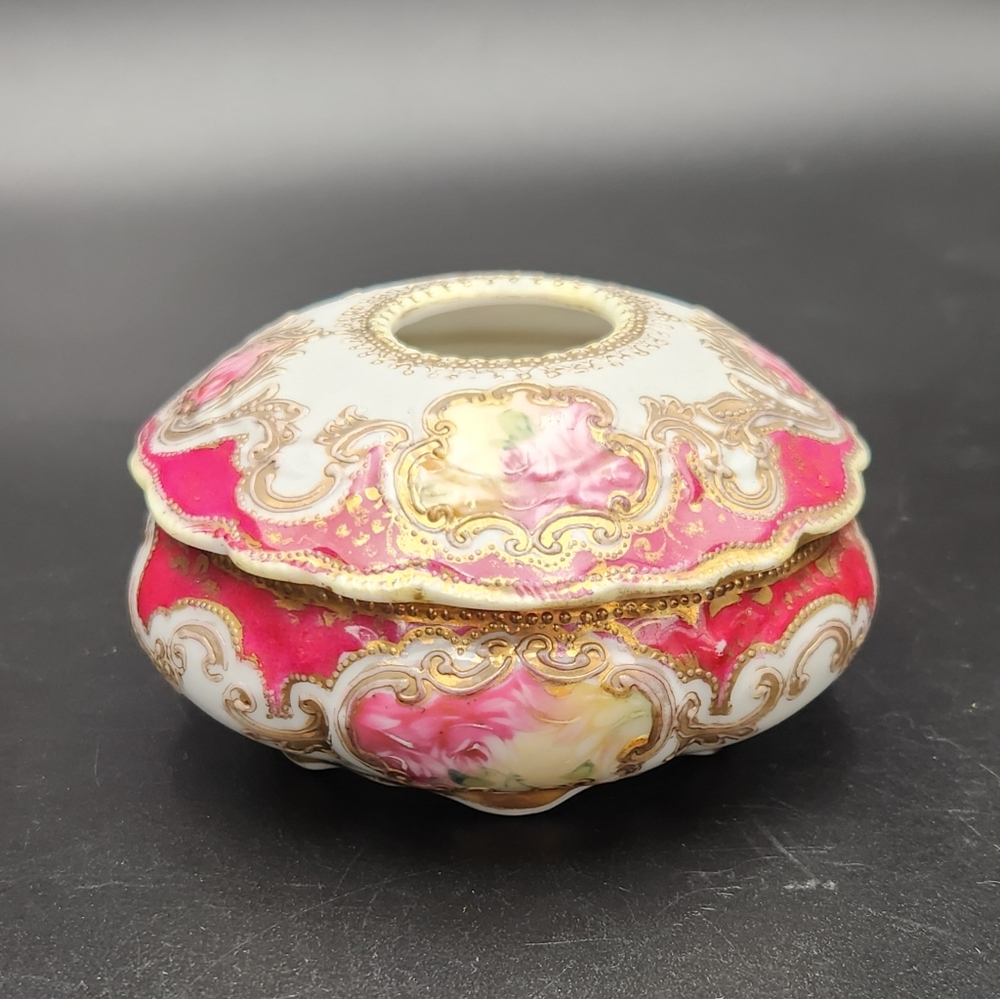 EUC! Antique 1911-21 Noritake RS Nippon Hand Painted Hair Receiver
